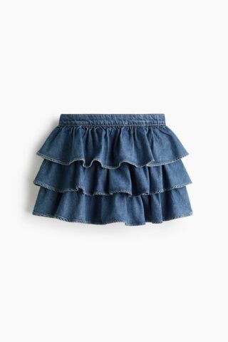 H & M - Denim strokenrok - Denimblauw