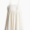 H & M - Jurk met borduursel - Wit