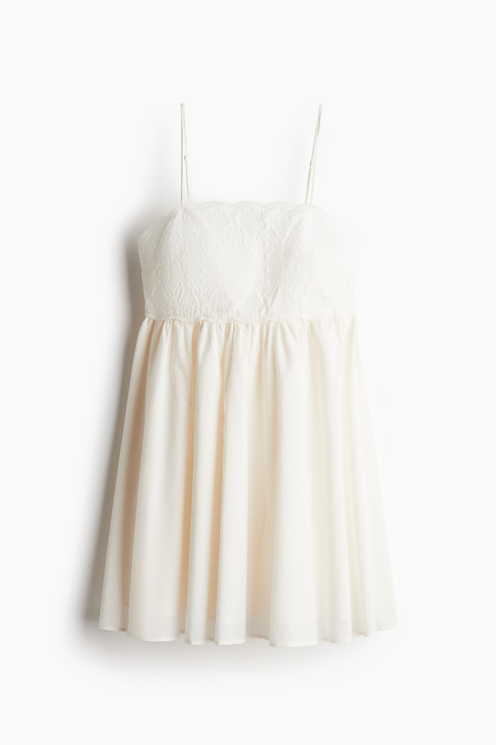H & M - Jurk met borduursel - Wit H & M - Jurk met borduursel - Wit
