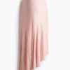 H & M - MAMA Asymmetrische satijnen rok - Poederroze