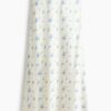 H & M - Midirok - Wit/Bloemen
