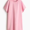 H & M - Katoenen T-shirtjurk - Roze