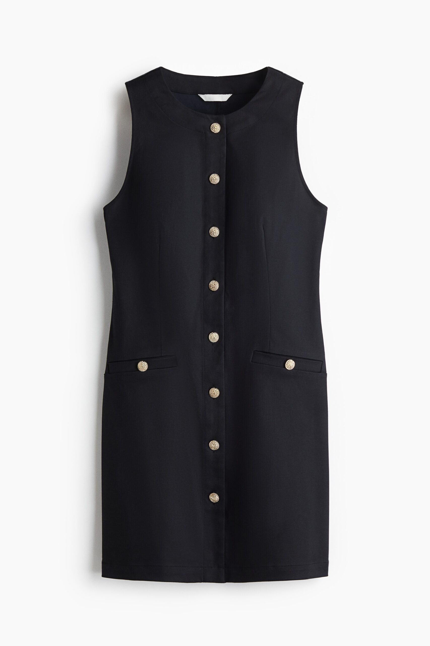 H & M - Twill jurk met knopen - Zwart H & M - Twill jurk met knopen - Zwart