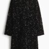 H & M - Mini-jurk met pailletten - Zwart