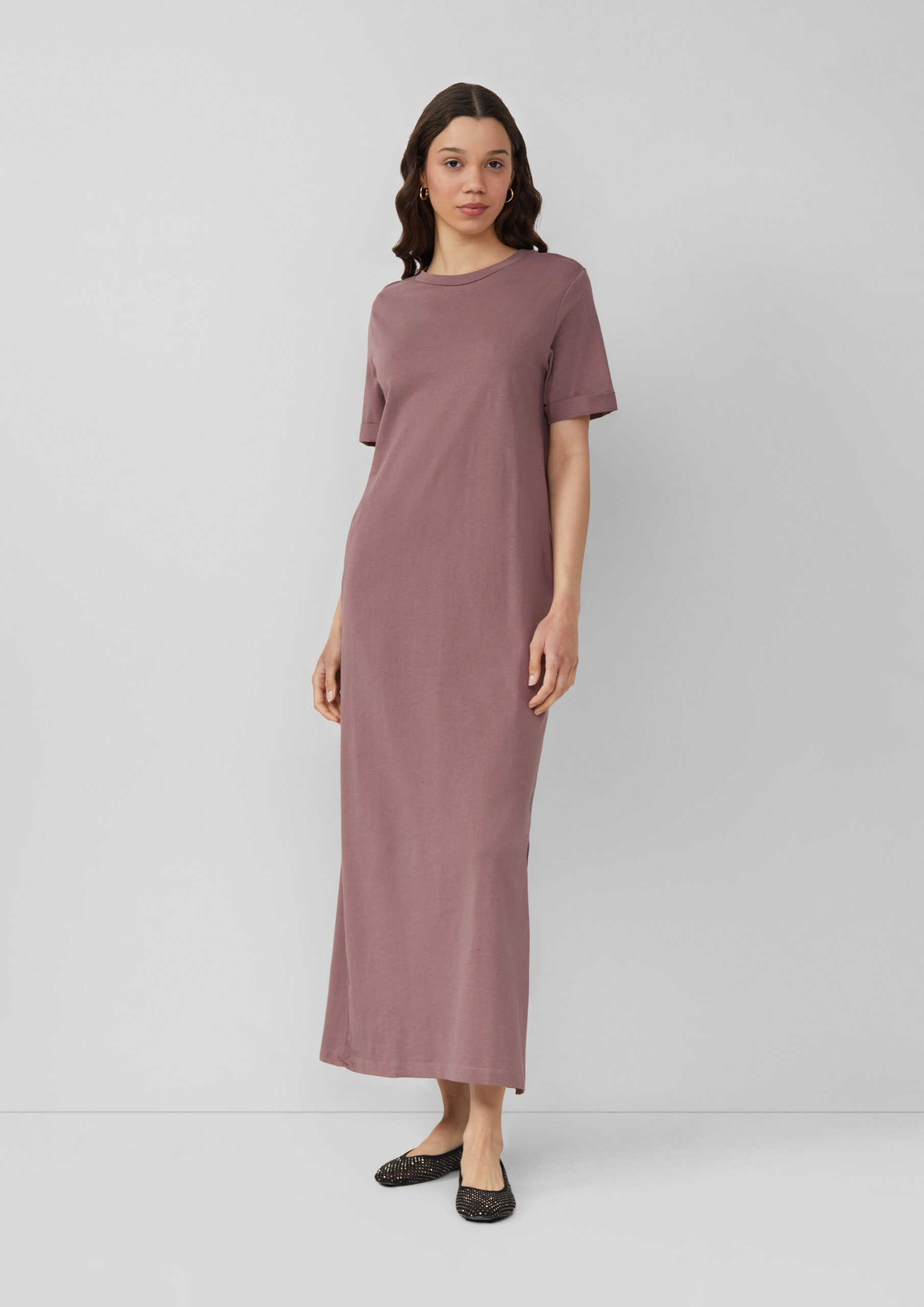 maxi jersey jurk