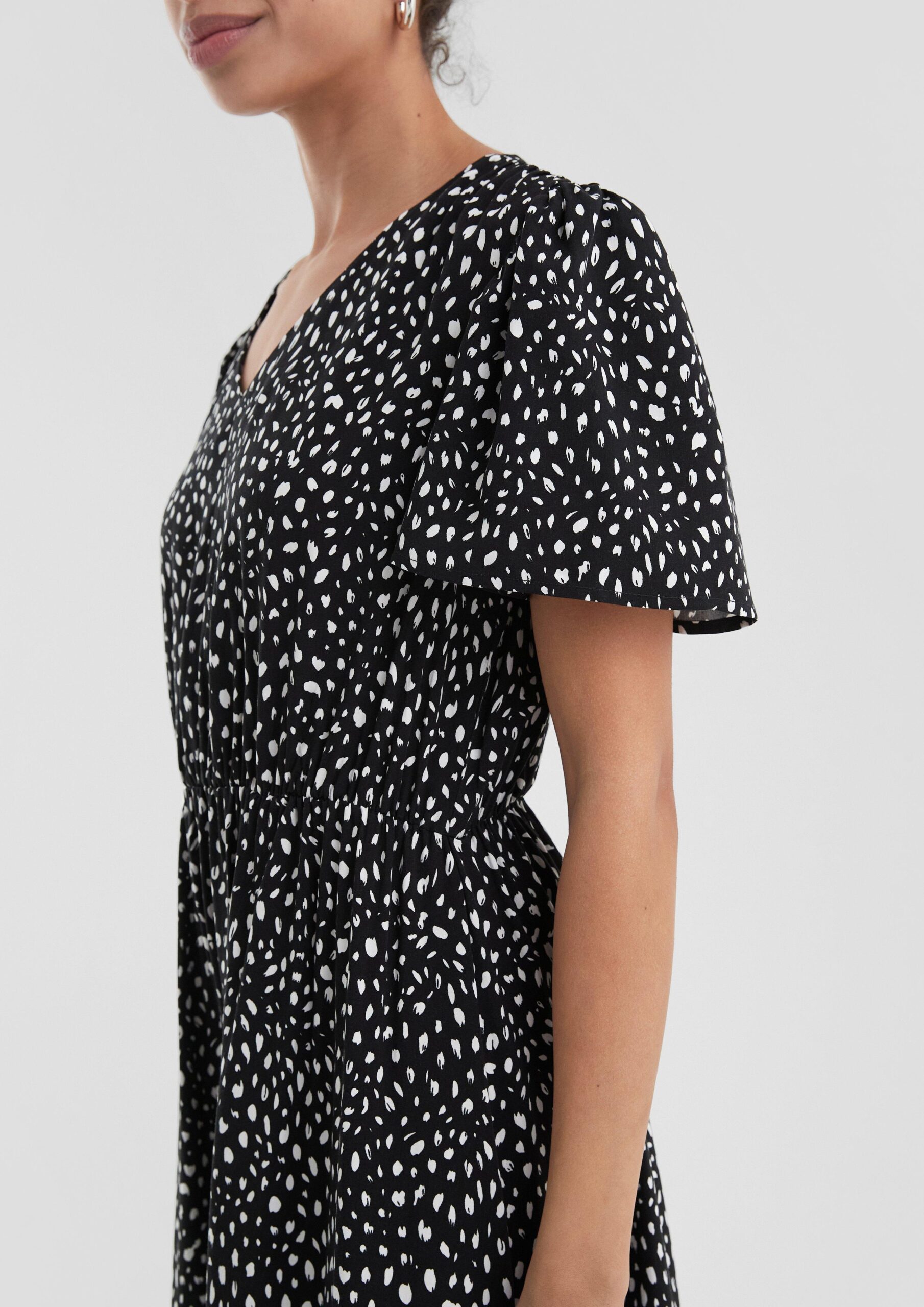 Viscose jurk met print all-over
