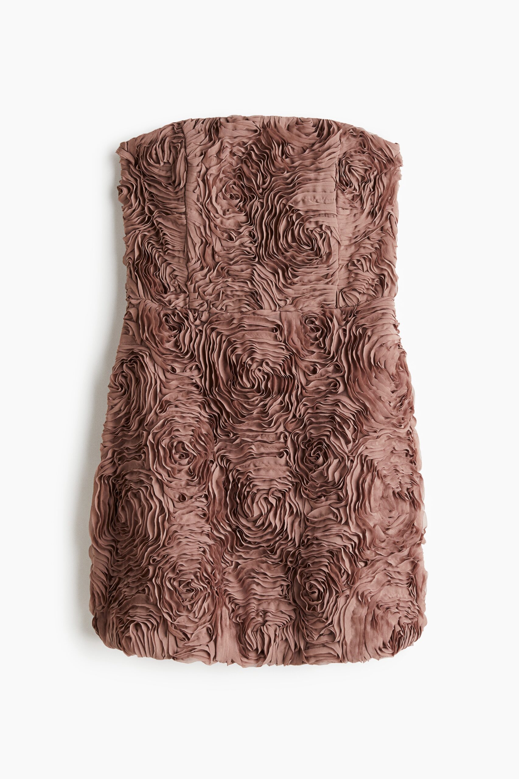H & M - Korte bandeaujurk met applicaties - Dusty Roze H & M - Korte bandeaujurk met applicaties - Dusty Roze