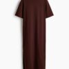 H & M - Lange T-shirtjurk - Bruin