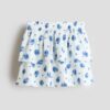 H & M - Crinklerok met volants - Wit/Bloemen