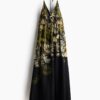 H & M - Halterjurk met uitlopende rok - Zwart/Dessin