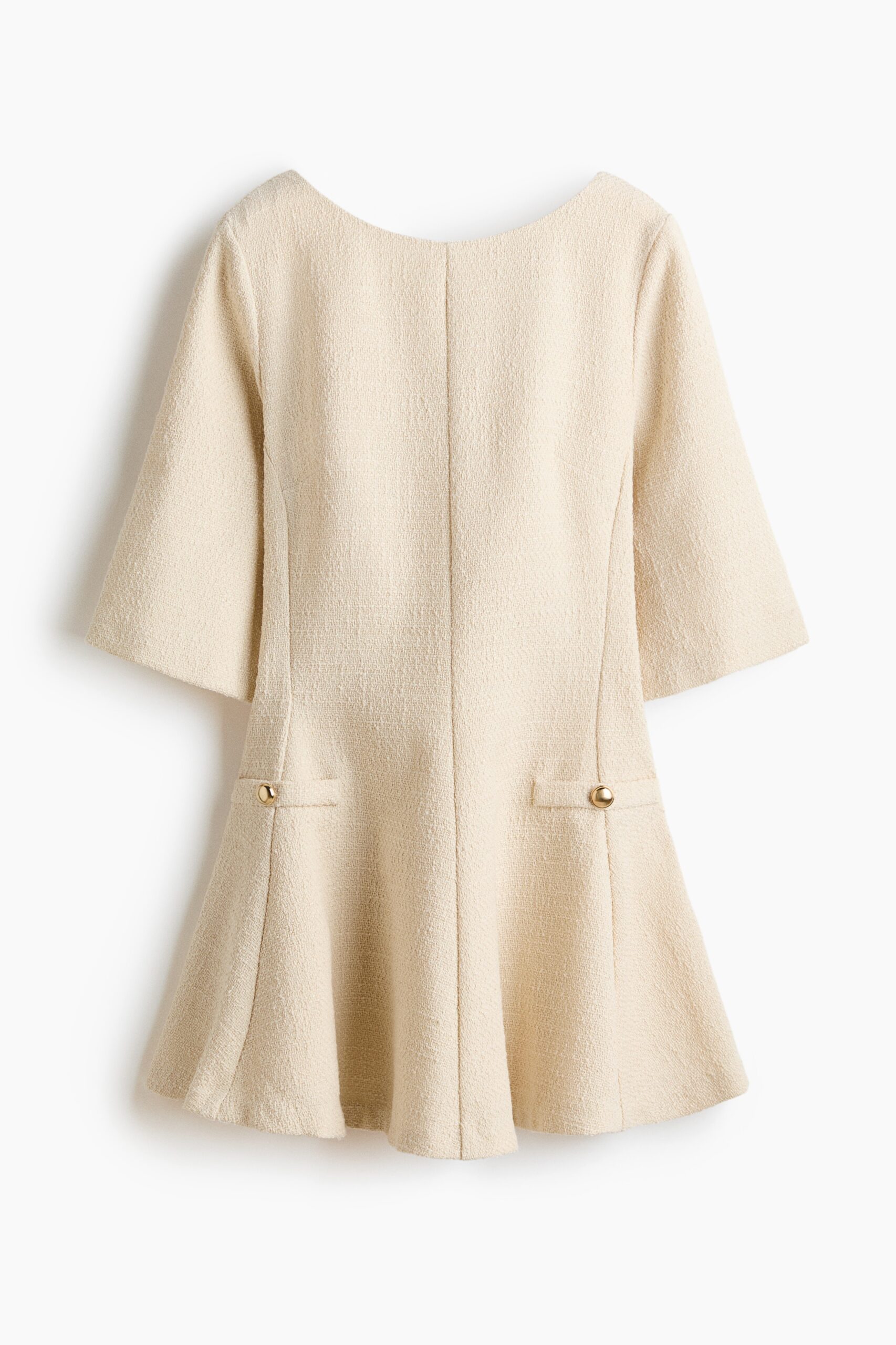 H & M - Bouclé jurk - Lichtbeige H & M - Bouclé jurk - Lichtbeige