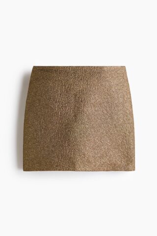 H & M - Metallic rok - Goudkleurig