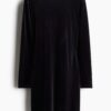 H & M - MAMA Velours deep-backjurk - Marineblauw