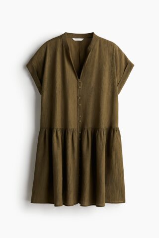 H & M - Tuniekjurk - Donker Kakigroen
