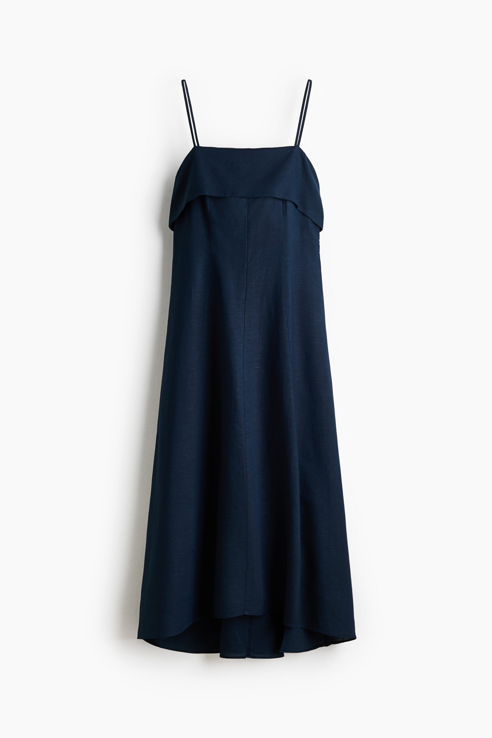 H & M - Strappy jurk van linnenmix - Donkerblauw H & M - Strappy jurk van linnenmix - Donkerblauw