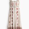 H & M - Jurk van viscosemix met strikschouderbandjes - Roomwit/Bloemen