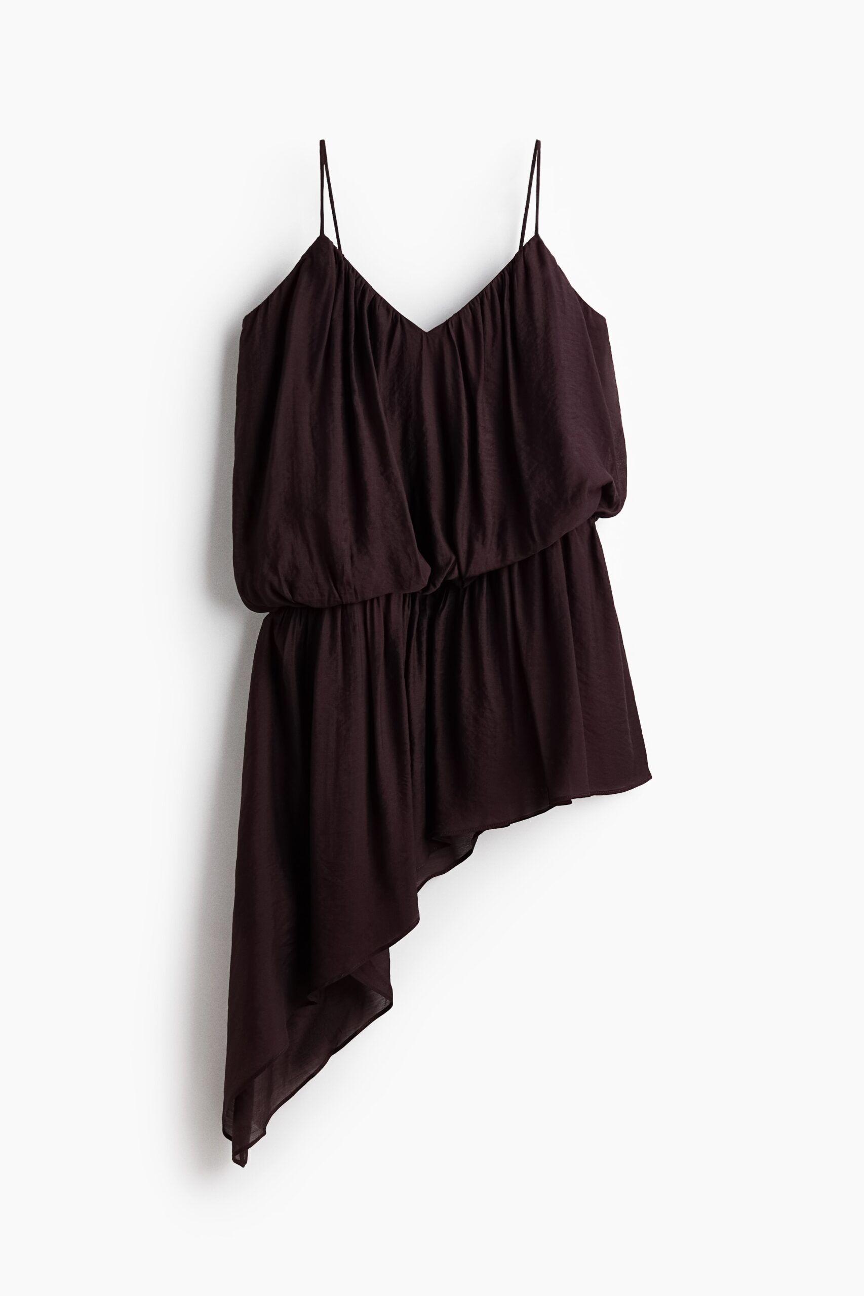 H & M - Asymmetrische strappy jurk - Donkerbruin H & M - Asymmetrische strappy jurk - Donkerbruin