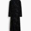 H & M - Gedrapeerde jurk met turtleneck - Zwart