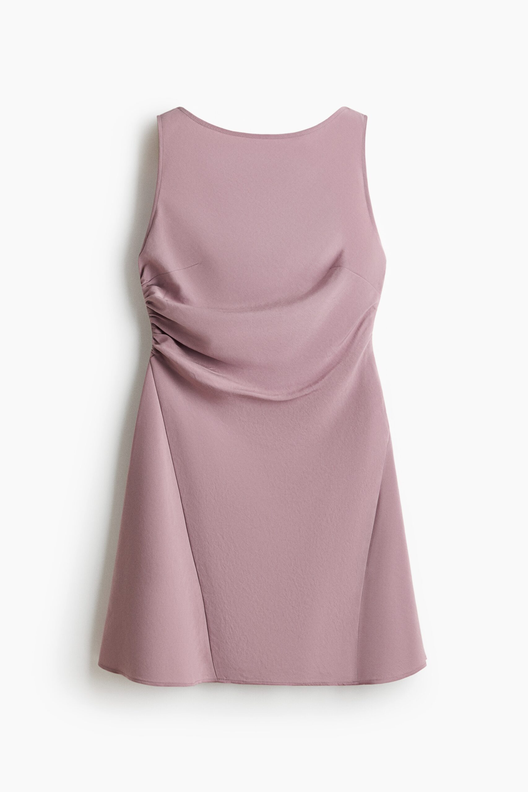 H & M - Gedrapeerde jurk met cutout - Dusty Lichtpaars H & M - Gedrapeerde jurk met cutout - Dusty Lichtpaars
