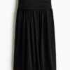 H & M - Tricot bubble-hemrok - Zwart