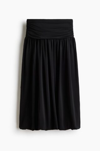 H & M - Tricot bubble-hemrok - Zwart
