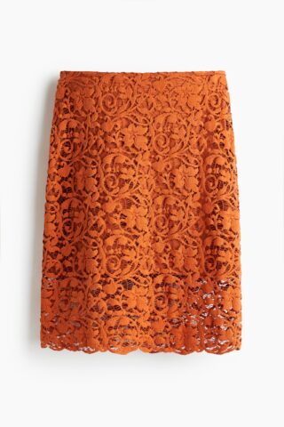 H & M - Kanten rok - Oranje