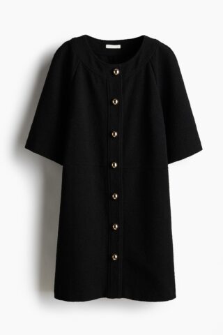 H & M - Doorknoopjurk - Zwart