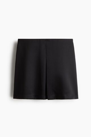 H & M - Satijnen rok - Zwart