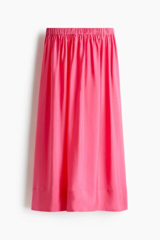 H & M - Volumineuze rok - Helderroze