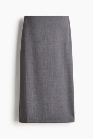 H & M - Kokerrok - Grijs Gemêleerd