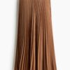 H & M - Plissérok - Bruin