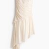 H & M - Gedrapeerde bandeaujurk - Roomwit