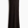 H & M - Ribgebreide rok van viscose - Donkerbruin