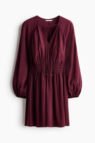 H & M - Oversized tuniekjurk - Donkerrood