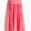 H & M - Ingerimpelde rok - Roze
