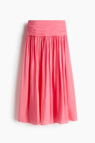 H & M - Ingerimpelde rok - Roze