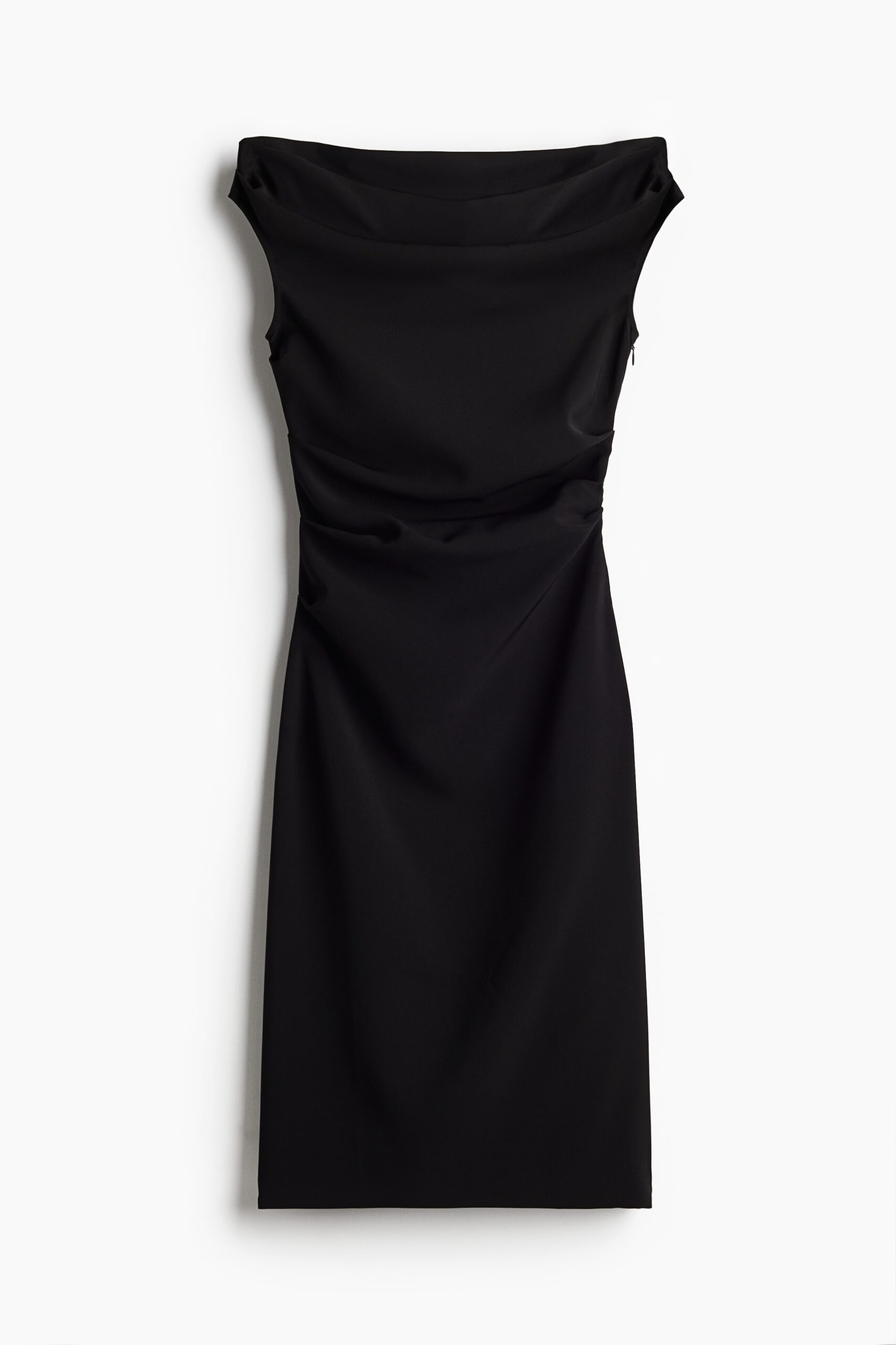 H & M - Gedrapeerde jurk van twill - Zwart H & M - Gedrapeerde jurk van twill - Zwart