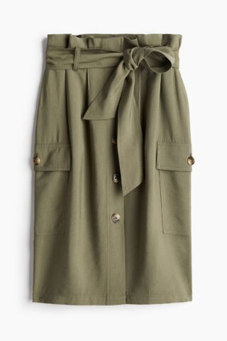 H & M - Utilityrok - Donker Kakigroen