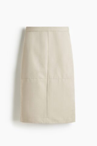H & M - Midirok - Lichtbeige