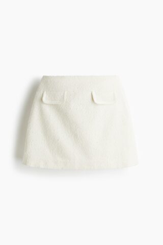 H & M - Bouclé rok - Roomwit
