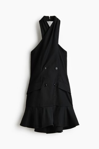H & M - Blazerjurk met halterbelijning - Zwart
