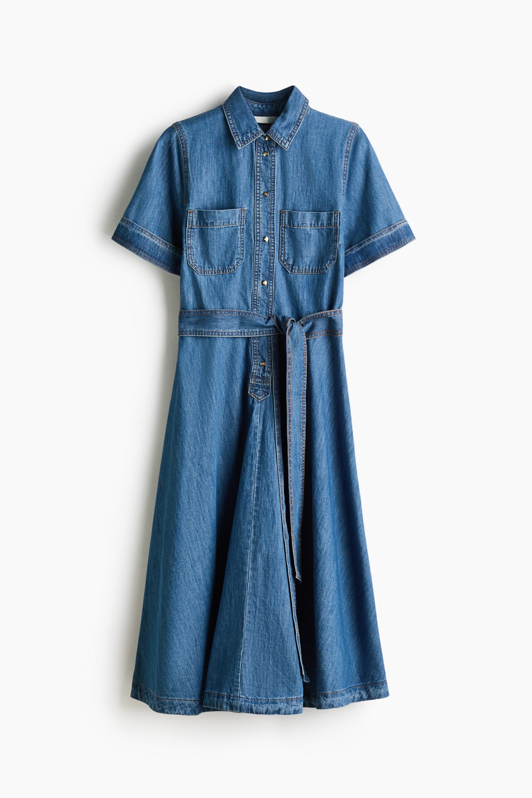 H & M - Denim overhemdjurk - Denimblauw
