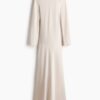 H & M - Open-backjurk met strikbandjes - Lichtbeige