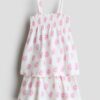 H & M - Tweedelige set - Top en rok - Wit/Bloemen