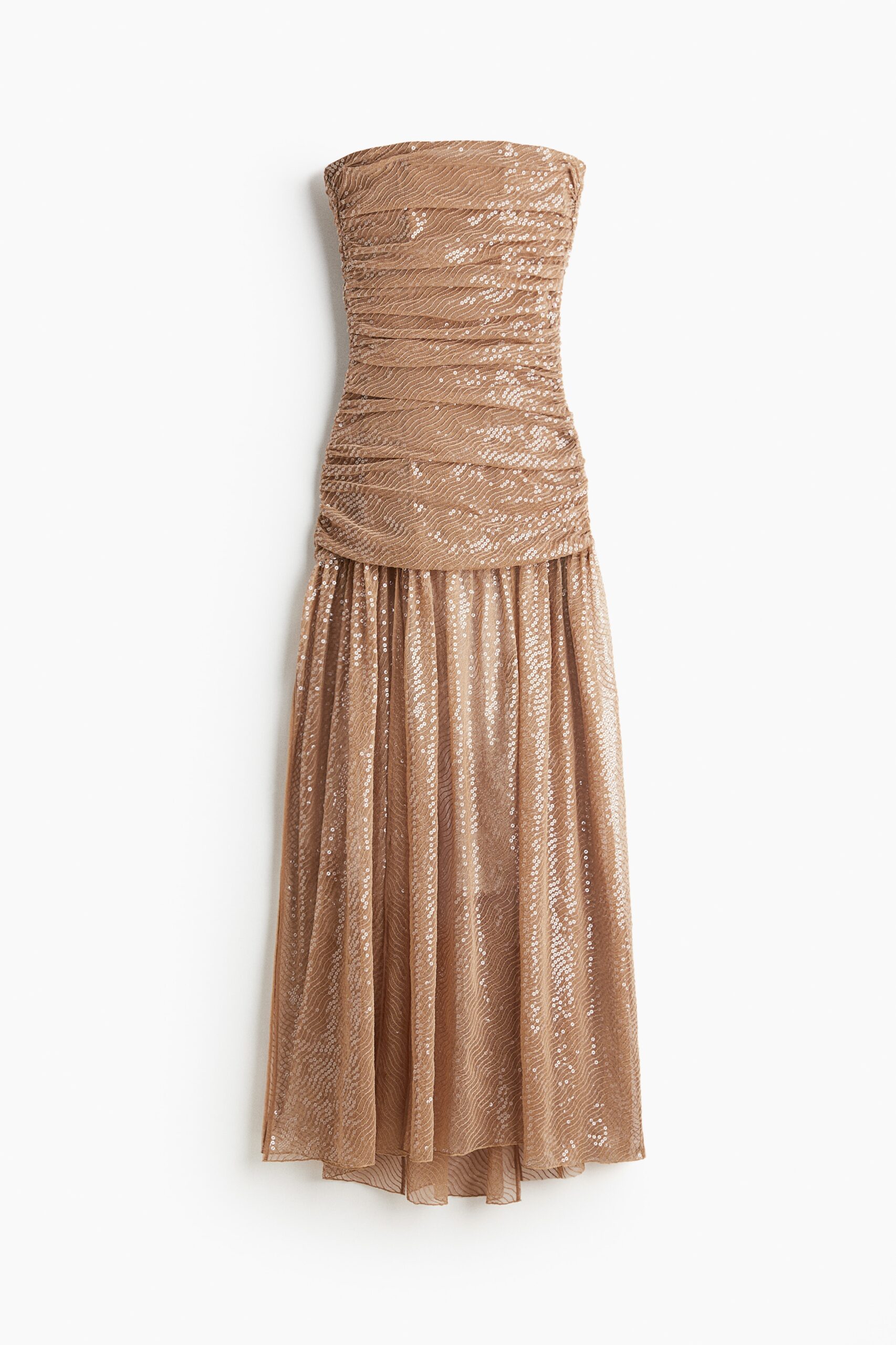 H & M - Avondjurk van pailletten - Beige H & M - Avondjurk van pailletten - Beige
