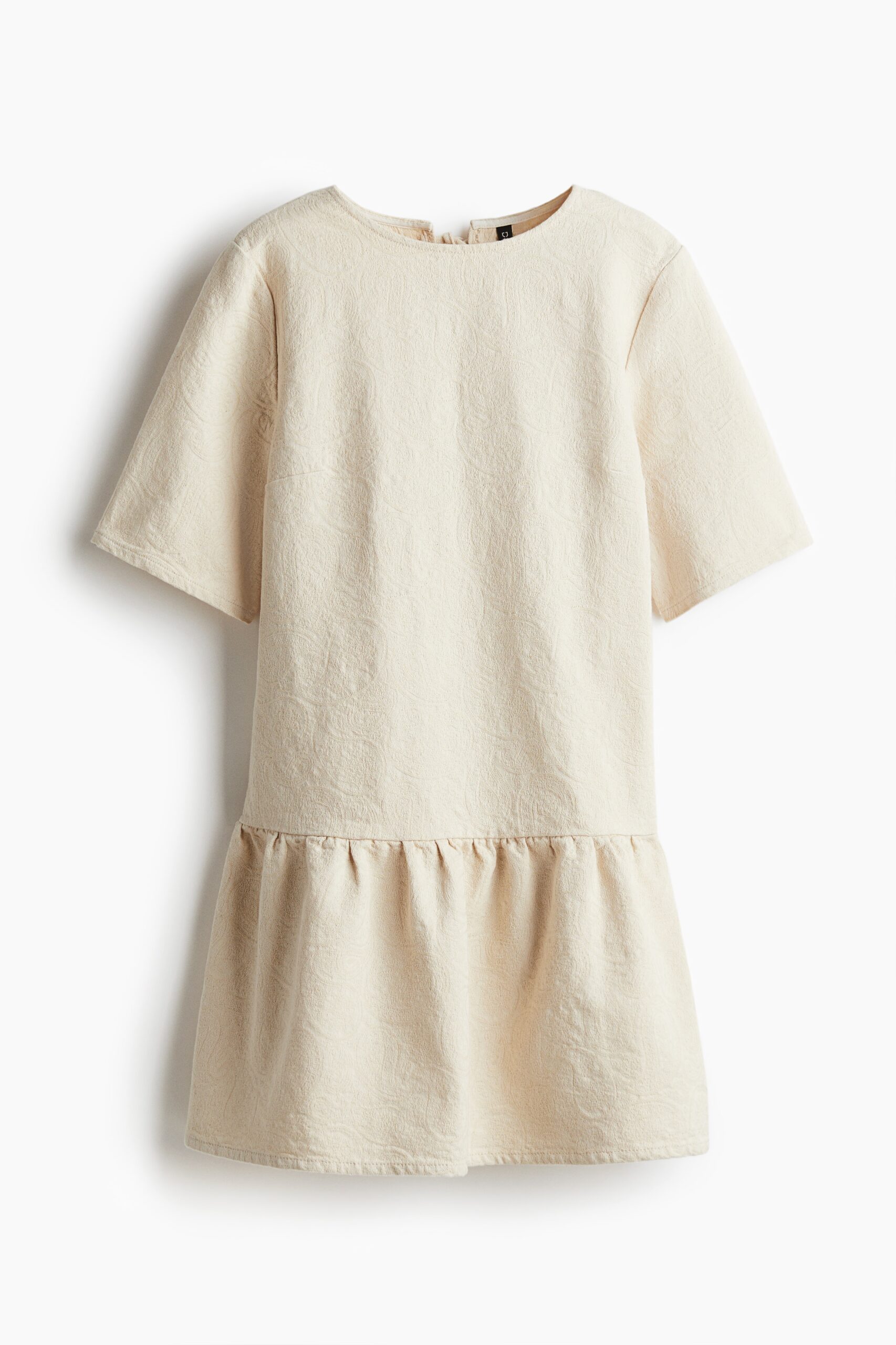 H & M - Denim jurk met strikbandjes - Lichtbeige H & M - Denim jurk met strikbandjes - Lichtbeige