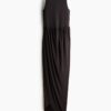 H & M - Maxi-jurk met tulprok - Donkerbruin