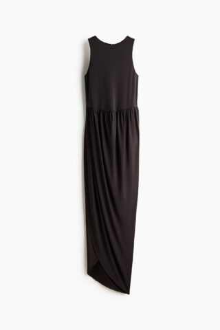 H & M - Maxi-jurk met tulprok - Donkerbruin