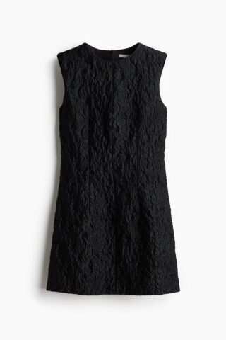 H & M - Jacquardgeweven jurk - Zwart
