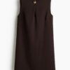 H & M - A-linejurk - Donkerbruin